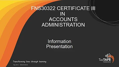 FNS30322 - Certificate III in Accounts Administration (Semester 1, 2026)