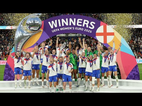 Women’s Euro 2025 Winners- The Lionesses Arrive back Home - Southend Airport Live - 28th July 2025