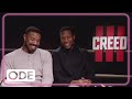 Michael B. Jordan &amp; Jonathan Majors Talk THIRST TWEETS and Landing Punches 💥