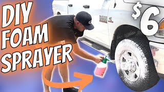 DIY Foam Sprayer at Home | How to make a pump sprayer foam