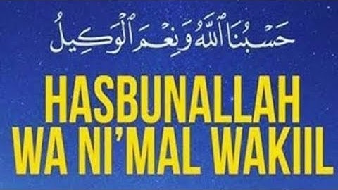 Hasbunallah Wa Ni