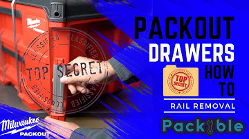 Packout Drawers How To: Rail Removal