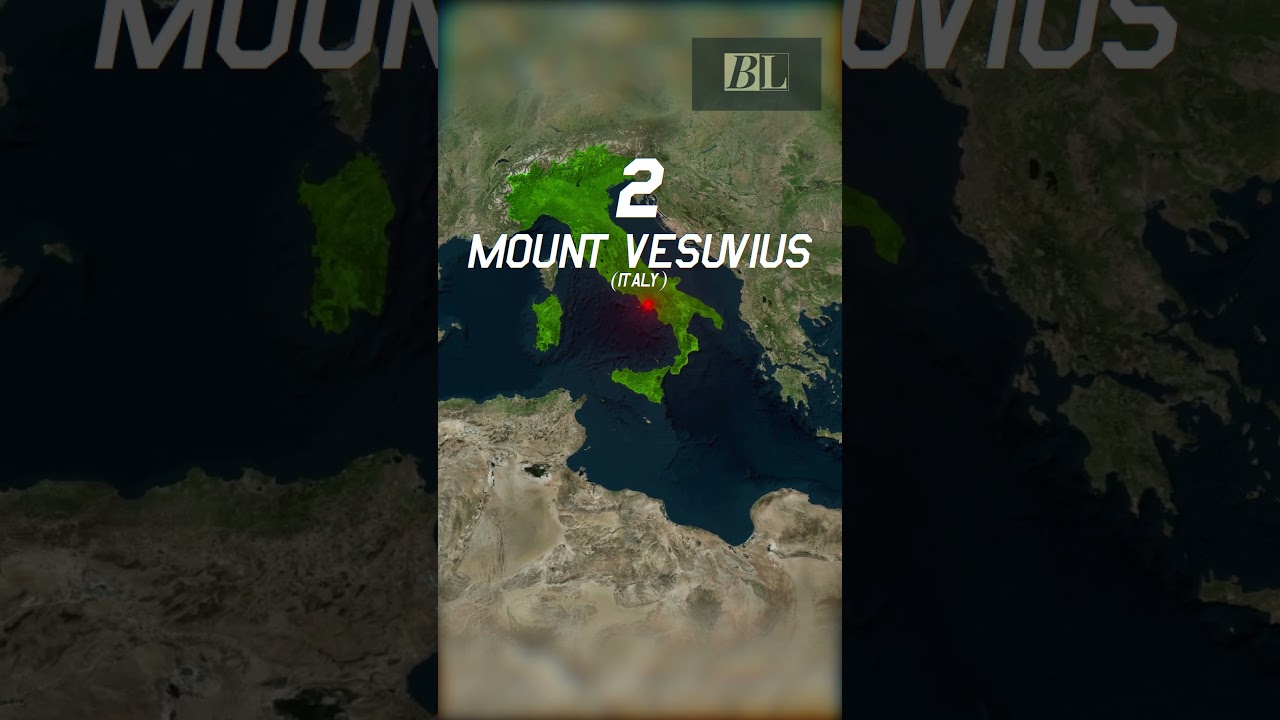 Top 5 Most Dangerous Volcanoes in the World 🌋#facts #geography #news #shorts