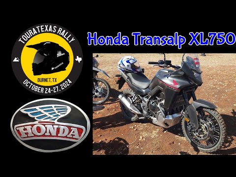 Honda Transalp XL750 test ride at TouraTexas Rally 2024.