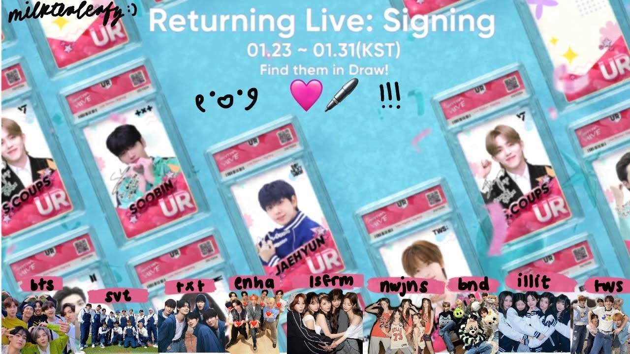 rhythm hive || live signing rerun 🩷🖊️!