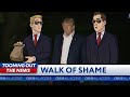 President Trump's post-rally walk of shame
