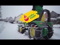 Rollysnow master john deere item no 408993  rolly toys  attached on john deere 8400r  8r