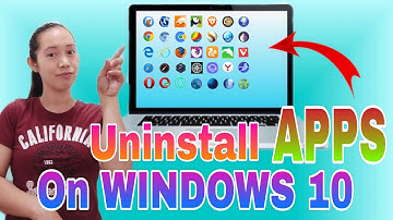 How to Uninstall browser on WINDOWS 10 | Remove Apps | Ading