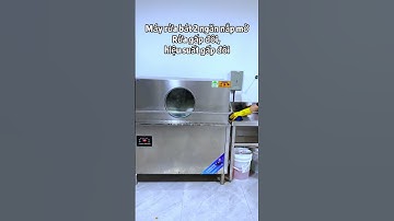 Tạm biệt cách rửachén truyền thống!Máy rửa chén công nghiệpcó thể rửa hai giỏ bát đĩa trong một phút