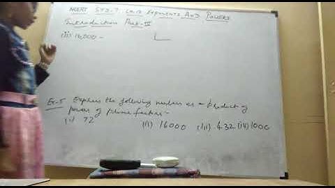 NCERT Maths class -7 ch  13 exponents and power