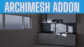 Archimesh addon scene creation overview Blender 4 +