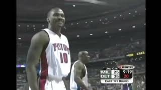 2004 Pistons Force 24 Turnovers, Finish 12 Dunks (ESPN Broadcast)
