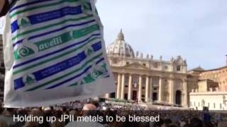 My Video in Rome of Pope Francis Consecrating world to Mary