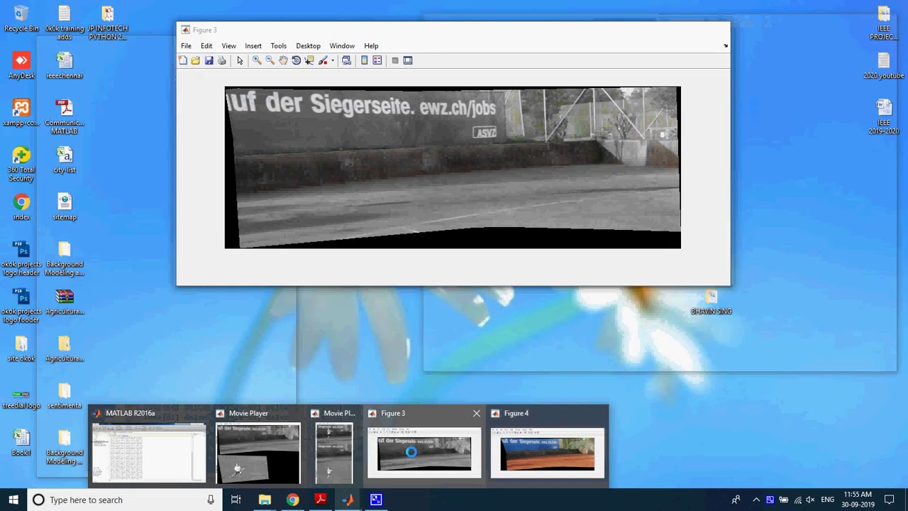 A Background Modeling and Foreground Detection Algorithm Using Scaling Coefficients in Matlab