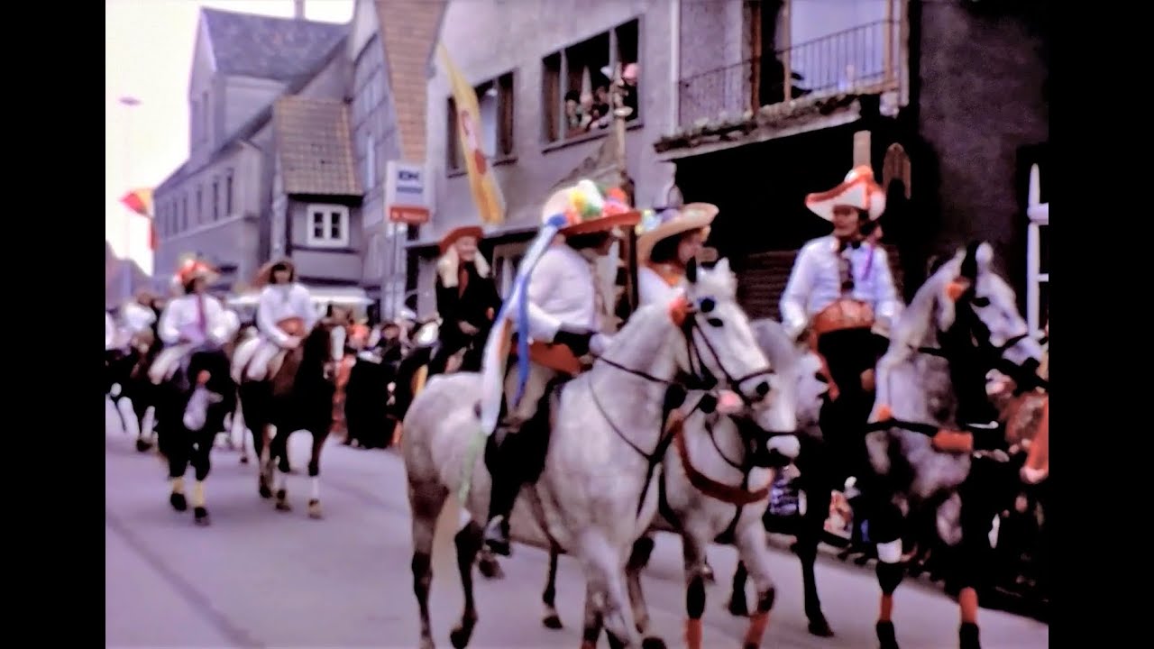 Rosenmontagszug Delbrück am 25. Februar 1974