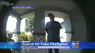Caught On Video: Fake Firefighter Caught Creeping Around Homes In Burn Area