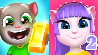 My Talking Angela 2 Vs Talking Tom D Run - Ipad Gameplay 2021