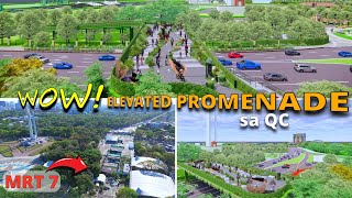 WOW! ELEVATED LANDSCAPED PROMENADE sa Quezon City | Connected sa MRT 7 Station by Lights On You 6,736 views 1 month ago 15 minutes