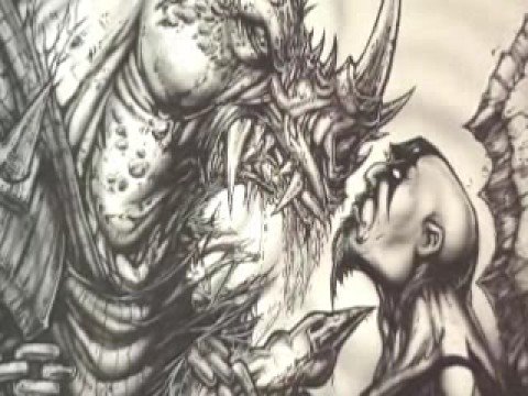 God of War Brian k. Bridgeforth airbrush drawing - YouTube