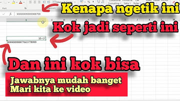 cara agar mengetik angka di excel tidak berubah format