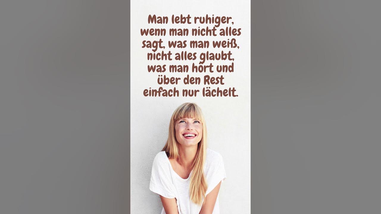 Man lebt ruhiger, wenn man nicht alles sagt, shorts YouTube Man lebt ruhiger, wenn man nicht alles sagt, shorts YouTube