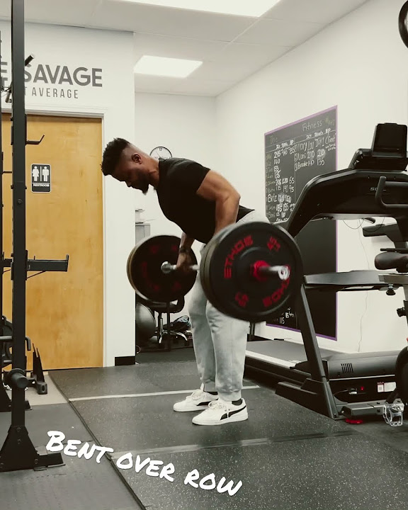 Bent Over Row (6x3 225 lb) fitness workout gym YouTube