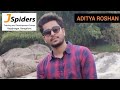 Testimonial  jspiders rajajinagar  aditya roshan