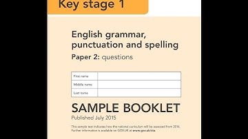 Ks1  SPAG TEST NEW for 2015 n 2016