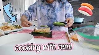 COOKING WITH REMI!! make sushi and banana bread with me!!