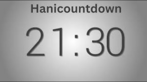 21 Minutes 30 seconds countdown Timer - Beep at the end | Simple Timer (twenty-one min thirty sec)