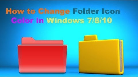 How to Change Folder Icon Color in Windows 7,8, 10 using Folder ICO 5.1