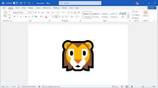 How to Insert the LION FACE Symbol (🦁) in Word screenshot 4