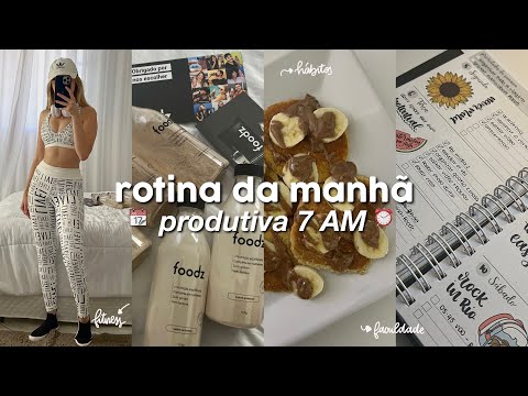 ROTINA DA MANHÃ PRODUTIVA | 7 am, motivação, estudos...