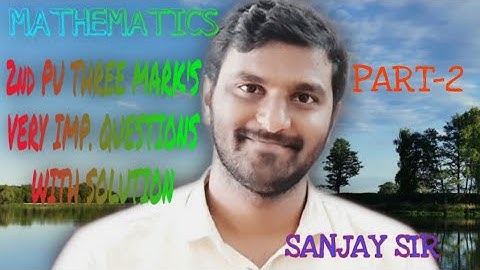 MATRICES | 3 MARKS VERY IMPORTANT QUESTIONS WITH ANSWERS | 2ND PUC | INVERSE OF MATRIX | SANJAY SIR