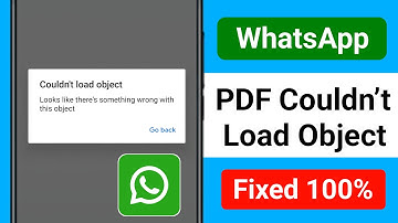 Fix Whatsapp PDF Couldn