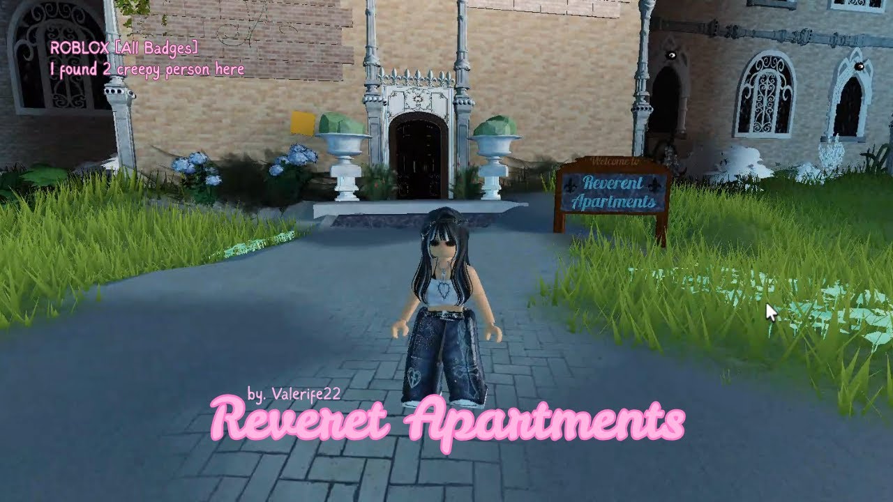 [ROBLOX — All Badges] Reverent Apartment, and I found two creepy person ...