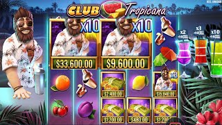 CLUB TROPICANA - HIT 2 TROPICAL MEN with 10X MULTIPLIER - BIG WIN CASINO BONUS BUY SLOT ONLINE GAME screenshot 2