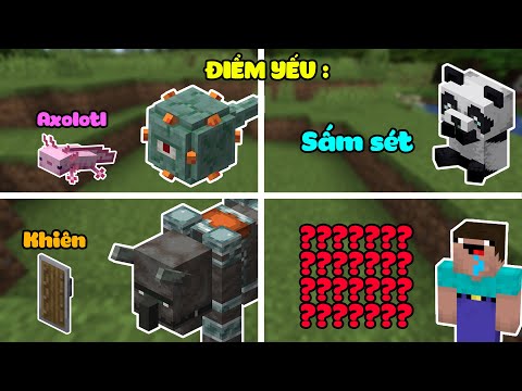 10 Sinh Vật (Mobs) Và ĐIỂM YẾU CỦA CHÚNG Trong Minecraft