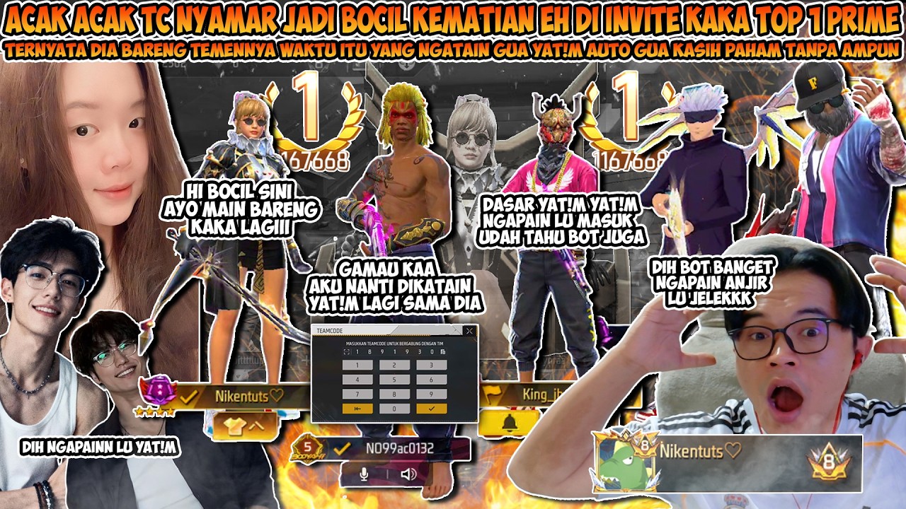 ACAK ACAK TC NYAMAR JADI BOCIL KEMATIAN DI INVITE SAMA NIKENTUT EH DIA BARENG ORANG YANG NGATAIN GUA