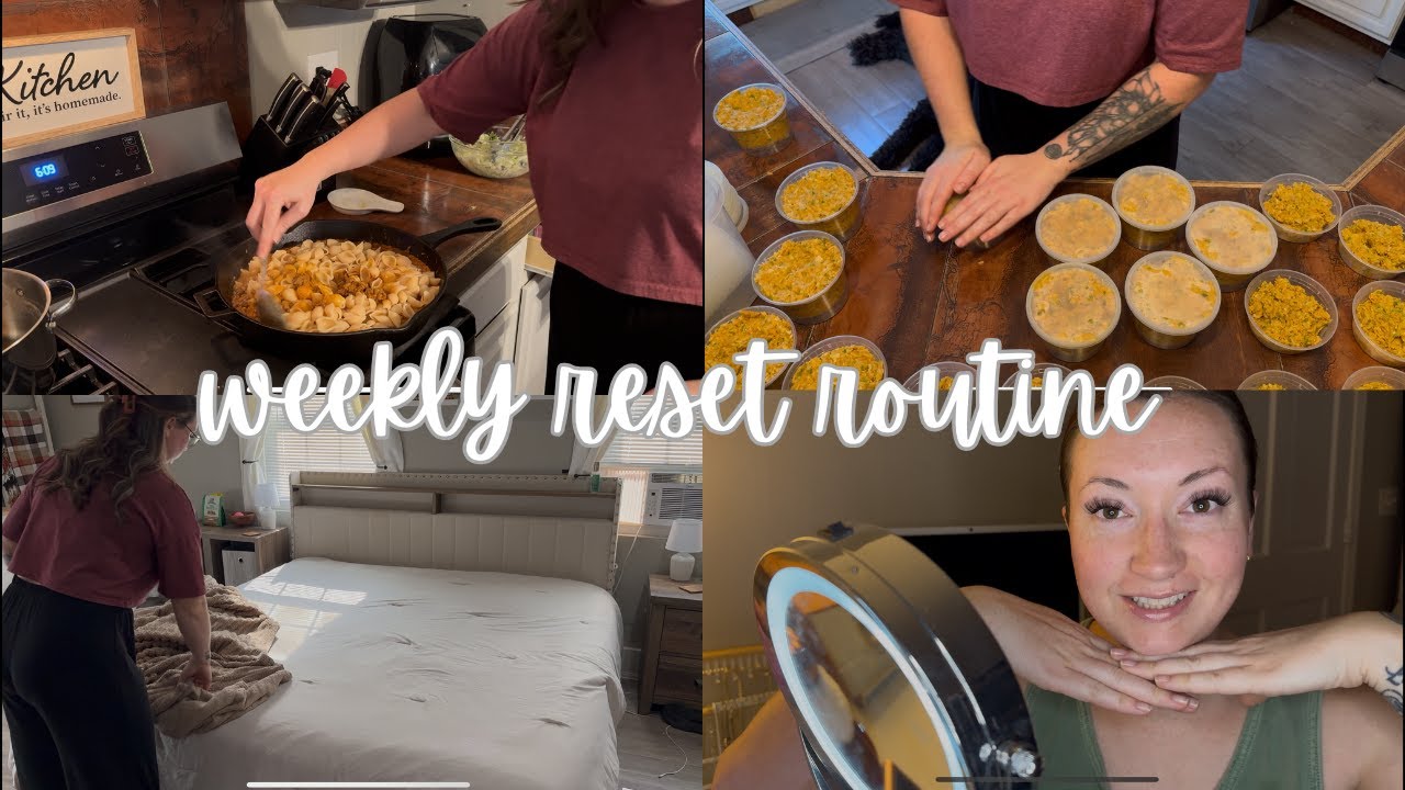 Weekly Reset Routine 🌿 | Cleaning, Gym, Groceries & Getting My Life ...