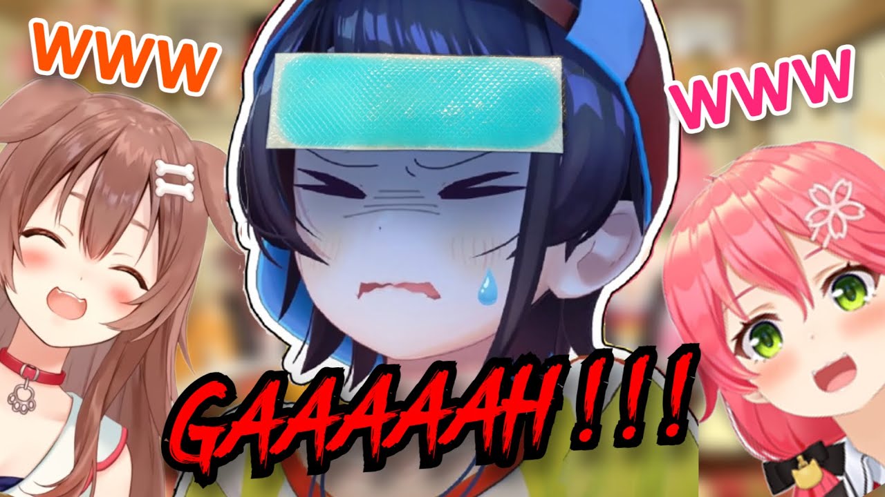 Subaru Absolutely Hates the Feeling of Cold Pads, So Naturally, Korone Puts a Cold Pad on Her Head