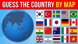 Guess the Country by Map in 8 Seconds