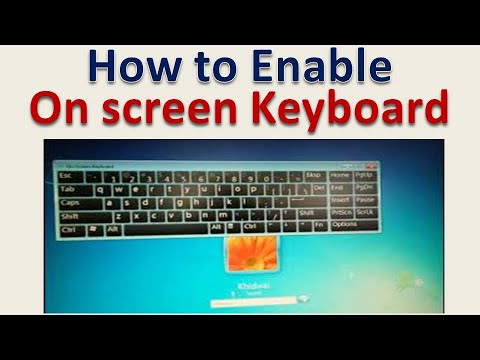 how to open onscreen keyboard in windows | how to open virtual keyboard in windows