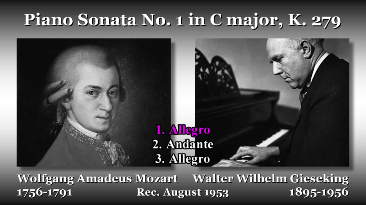 ジュンス Mozart! モーツァルト Mozart: Piano Sonata No. 1, Gieseking (1953) モーツァルト