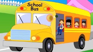 the wheels on the bus go round and round | nursery rhymes | vehicles song | kids songs | baby videos