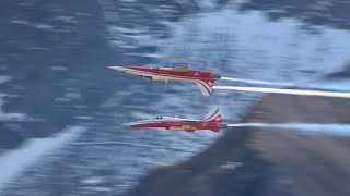 Axalp 2018 Patrouille Suisse Northrop F-5E Tiger II Swiss Air Force flying Display AirShow