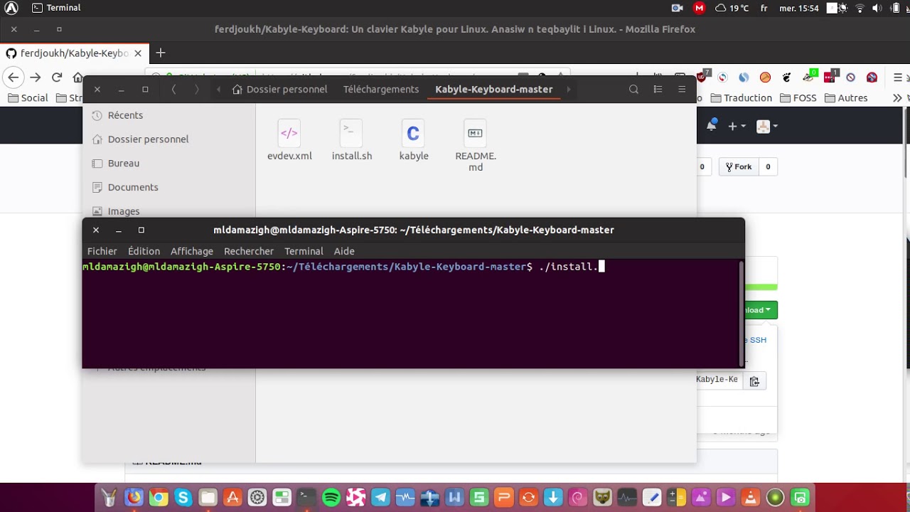 Comment Installer Le Clavier Kabyle Sur Linux Ubuntu 18 04 Youtube