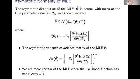 Week 6: Maximum Likelihood Estimation | Video 4: Properties of the Maximum Likelihood Estimator