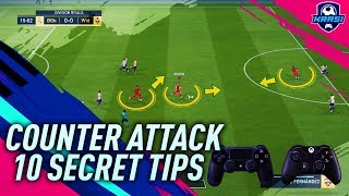 FIFA 19 HOW TO BUILD UNSTOPPABLE COUNTER ATTACKS! 10 SECRET TRICKS TO CREATE DEADLY ATTACKS TUTORIAL