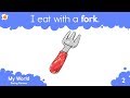 I Eat With A Fork - Dinnertime Vocabulary and Pattern Practice